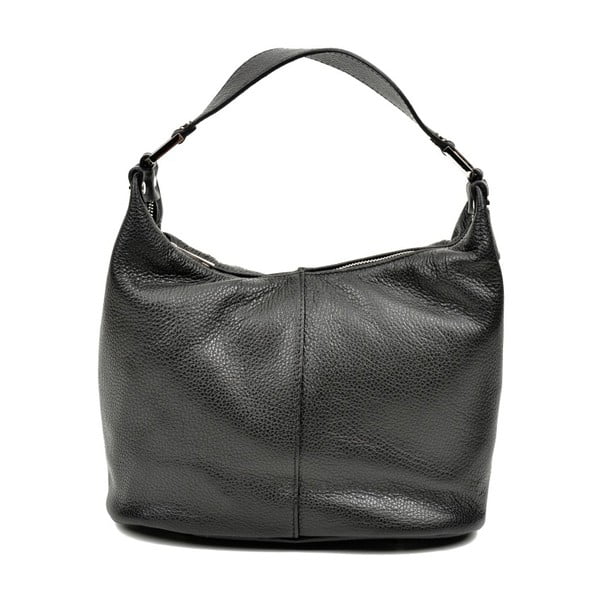 Черна кожена чанта Mismo Lento - Carla Ferreri