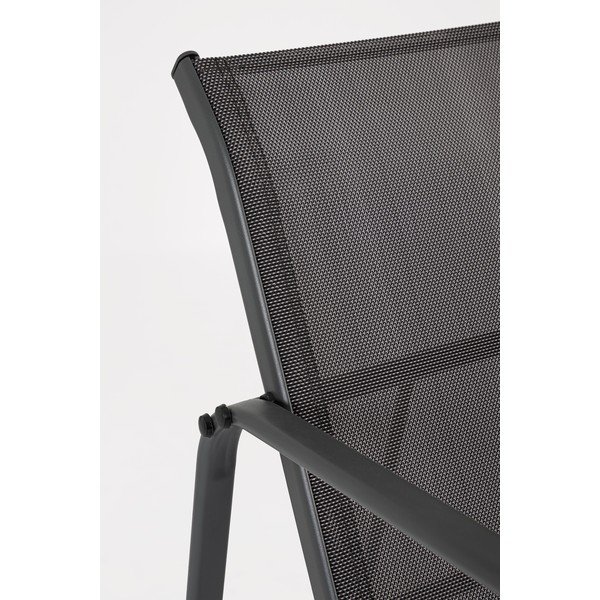 Антрацитен стоманен градински комплект за отдих за 4 Gonzalo – Bizzotto-image-2