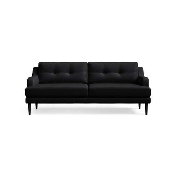 Черен триместен диван Marie Claire GABY - Marie Claire Home