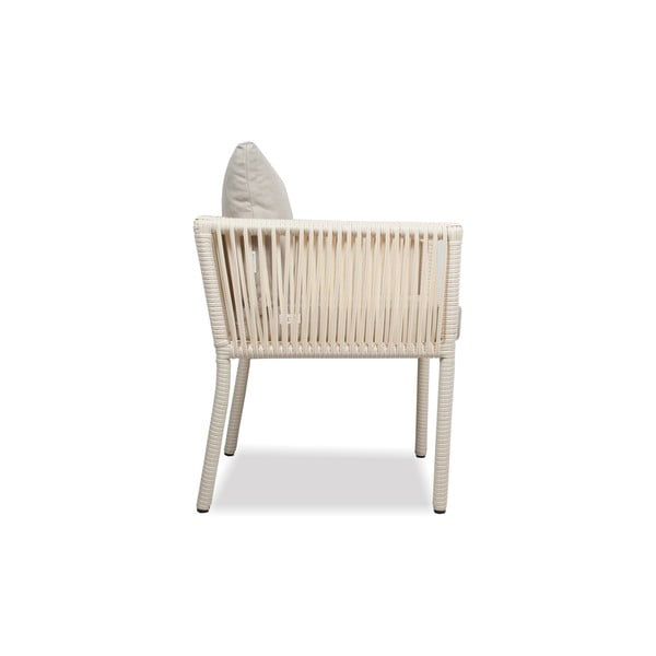 Бежов градински комплект за хранене от изкуствен ратан за 6 души Vera 150 – Floriane Garden-image-3