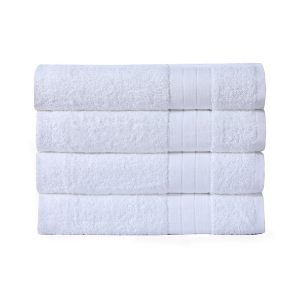 Бели памучни кърпи в комплект от 4 броя 50x100 cm - Good Morning