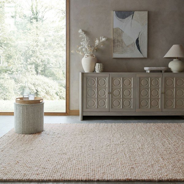 Кремав ръчно изработен килим 120x170 cm Finley – Flair Rugs-image-1