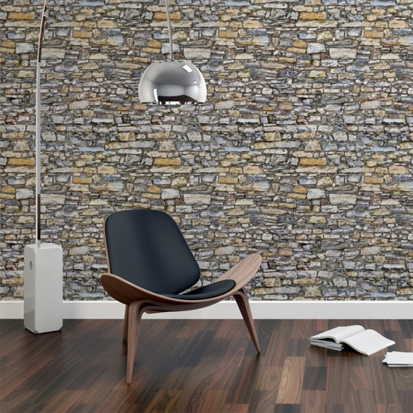 Стикер за стена Материали Камъните на Воклюз, 40 x 40 cm - Ambiance