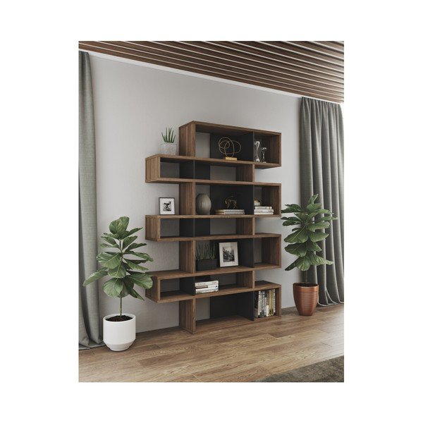 Черна етажерка в орех 156x220 cm London - TemaHome-image-1