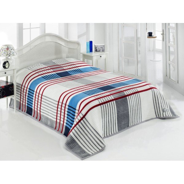 Deka Checkered Blues, 160x220 cm