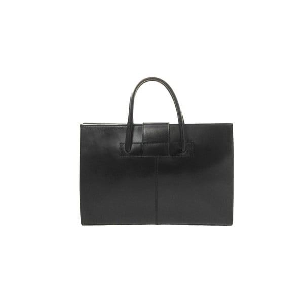 Kožená kabelka Montefalco, černá