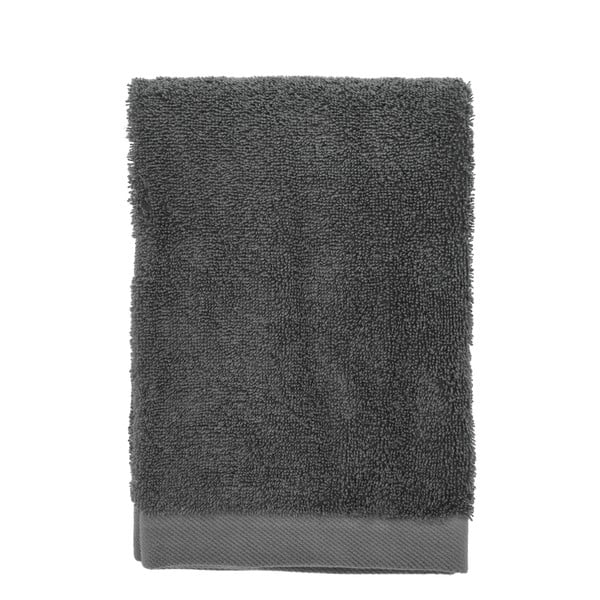 Тъмносива памучна хавлиена кърпа от тери 70x140 cm Comfort – Södahl