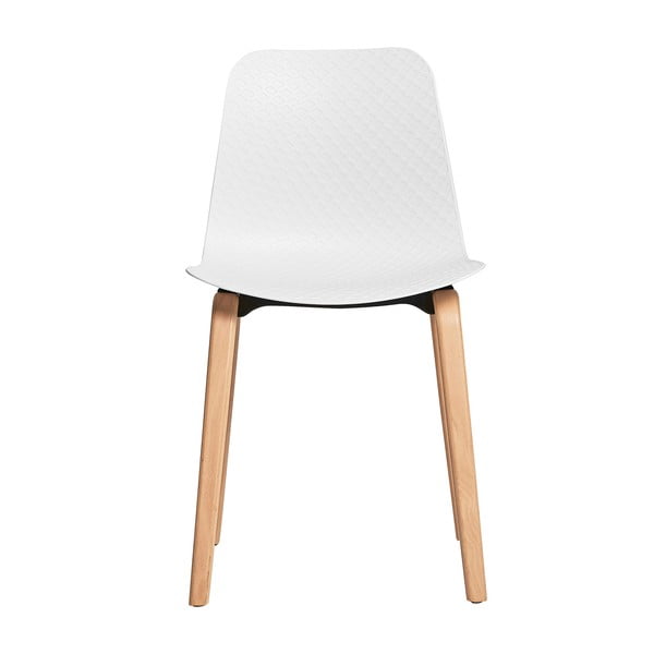 Комплект от 4 бели трапезни стола Keira - Marckeric