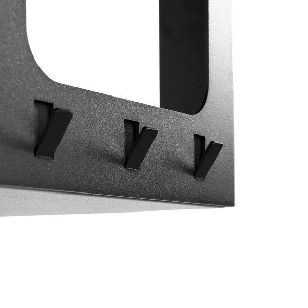 Черна стоманена стенна закачалка с рафт 100 cm Luno Small – Spinder Design-image-4