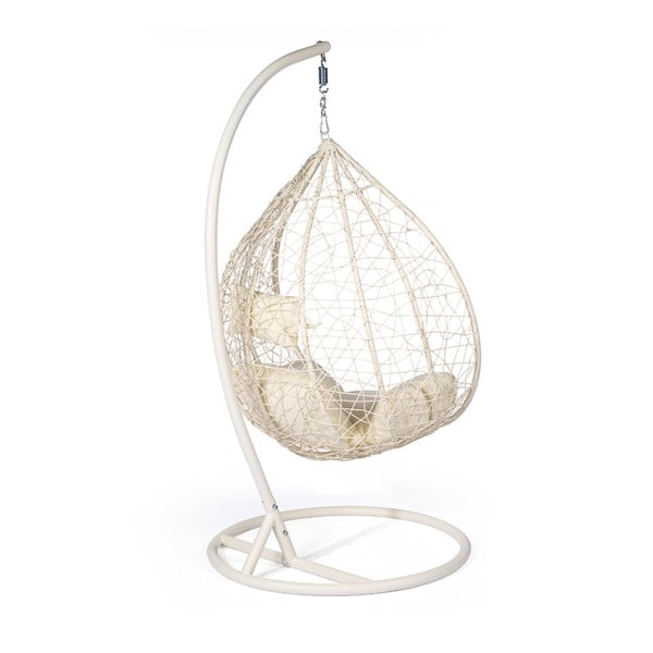 Кремаво бяло висящо кресло от изкуствен ратан Noela - Bonami Selection-image-3