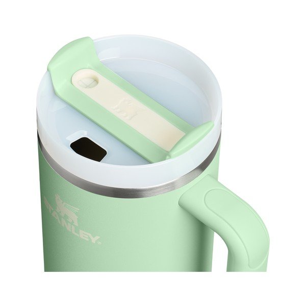 Светлозелен  термос със сламка от неръждаема стомана 1,18 l Quencher H2.0 FlowState Tumbler Pistachio – Stanley-image-1