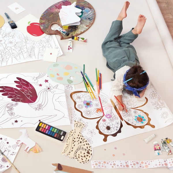 Картинки за оцветяване Butterfly – Meri Meri-image-1