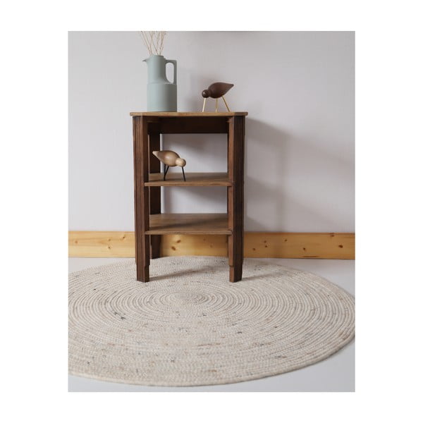 Кремав детски килим ø 140 cm Neethu Avoine – Nattiot-image-2