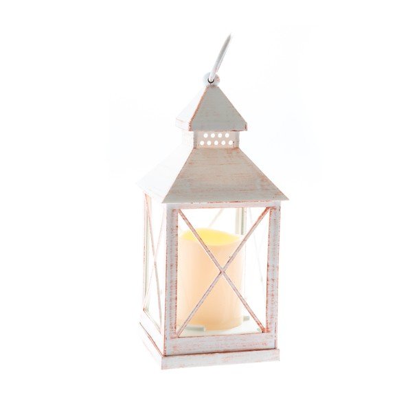 Бял LED фенер Iris, височина 23,5 cm - Dakls
