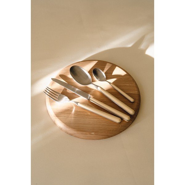 Светложълт/в сребрист цвят прибори за хранене 4 бр. от неръждаема стомана за 1 човек Noli – noo.ma-image-2