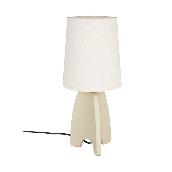 Бежова бетонна настолна лампа с текстилен абажур (височина 45 cm) Saba – Zuiver