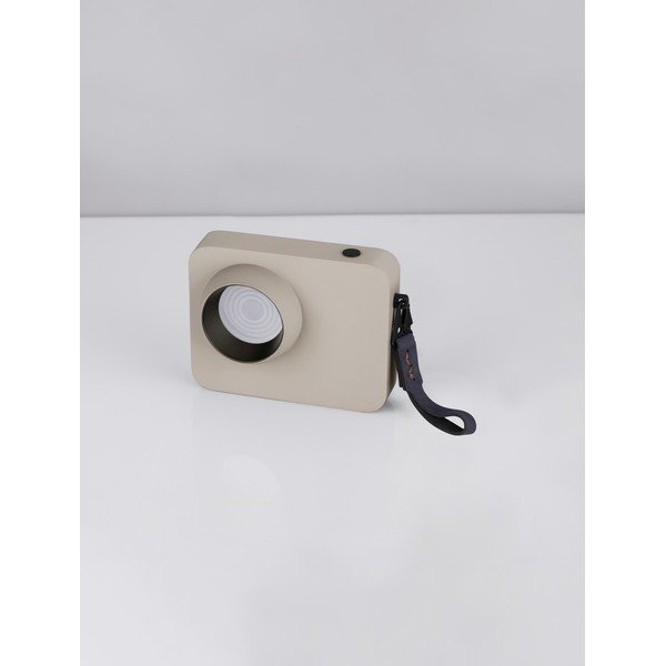 Бежова метална LED затъмняваща се настолна лампа (височина 11 cm) Kedros – Nova Luce-image-3