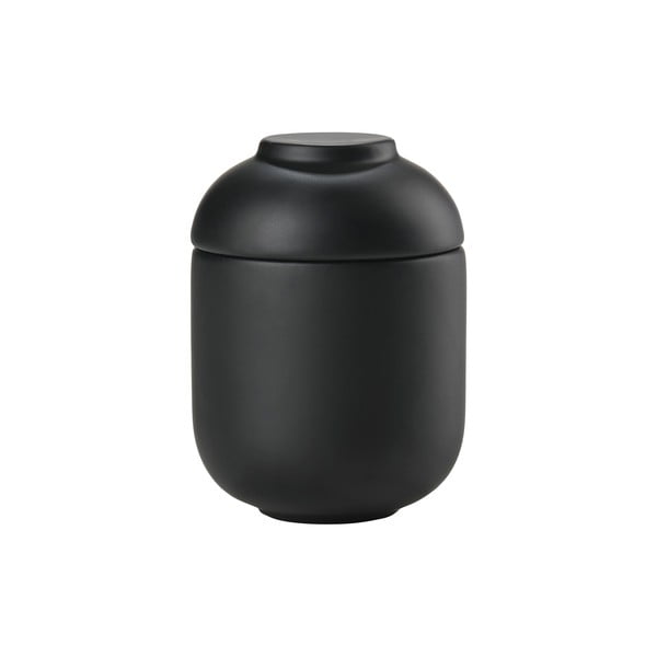 Черен керамичен органайзер за баня за памучни тампони Sensu – Zone