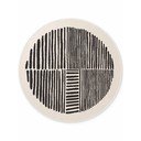 Черен/кремав кръгъл килим за открито и закрито ø 160 cm Haringey Bounds – Ted Baker