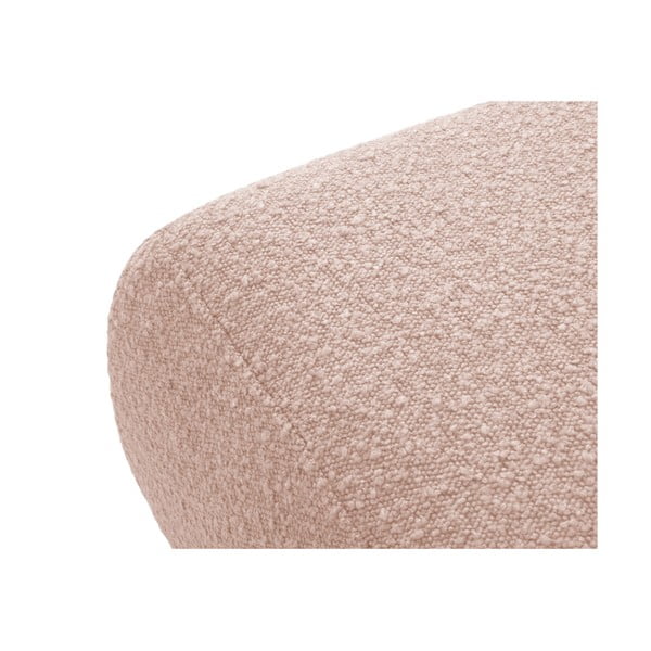 Табуретка от розов плат букле Molino - Micadoni Home-image-2