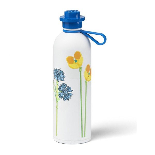 Бял/син детски термос 560 ml Meadow Flowers – LEGO®