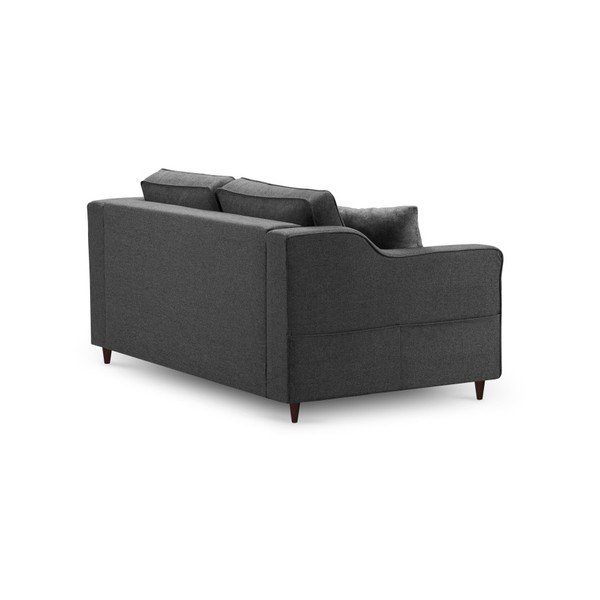 Антрацитен двуместен диван Narcisse - Mazzini Sofas-image-4