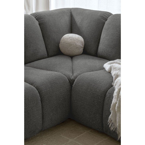 Сив ъглов диван (ляв ъгъл/U форма) Shell – Miuform-image-4