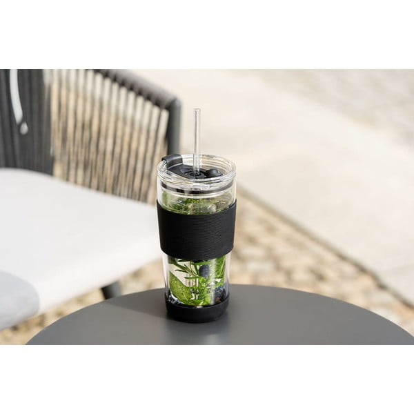 Черна термочаша 600 ml Fuori – Vialli Design-image-1