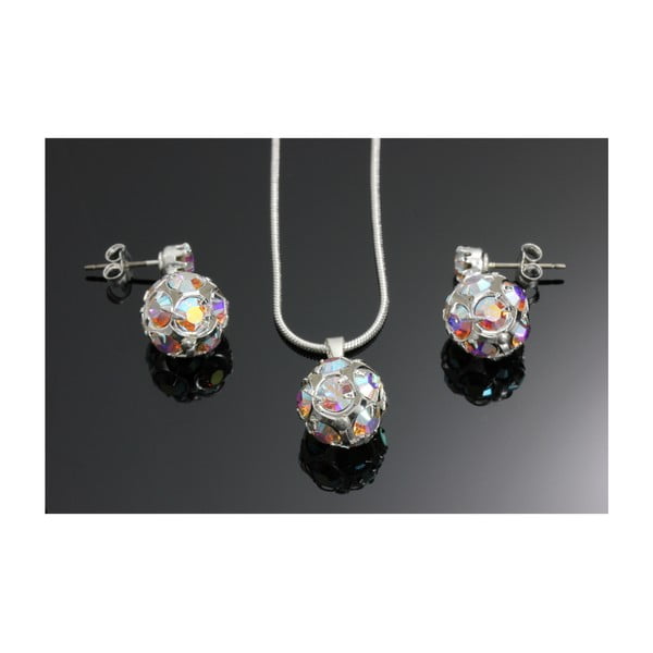 Set náhrdelníku a náušnic se Swarovski krystaly Yasmine Multi-image-1