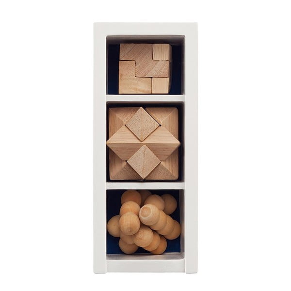 Комплект от 3 дървени пъзела - XD Design-image-1