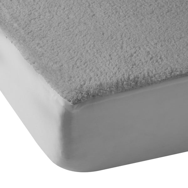 Сив еластичен чаршаф от микроплюш 185x200 cm Thermal Sherpa – Catherine Lansfield