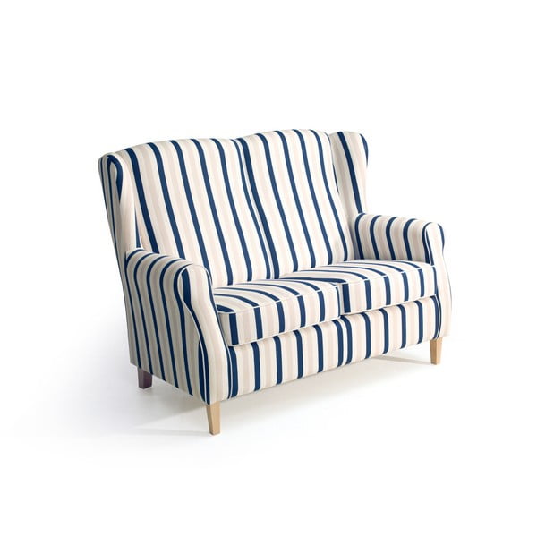 Диван на синьо и бяло райе , 139 см Lorris - Max Winzer-image-2