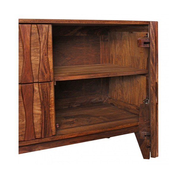 Сундук от масивна дървесина от шишам BELUR - Skyport-image-4