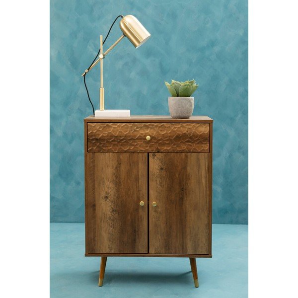 Скрин в тъмно естествен цвят 70x94x35 cm Frida – Premier Housewares-image-3