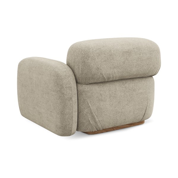 Бежов модул за диван от букле (десен ъгъл) Ailani – Makamii-image-2