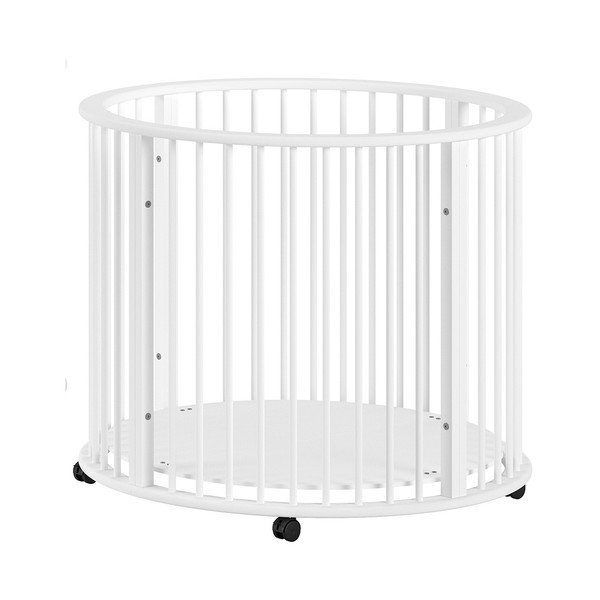 Бяла кошара за игра 90x90 cm от масивен бук Dino – Vipack