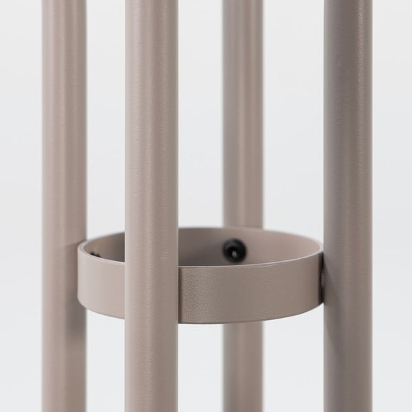 Кафяво-сива метална стойка за връхни дрехи ø 40x170 cm Jessy – Spinder Design-image-3