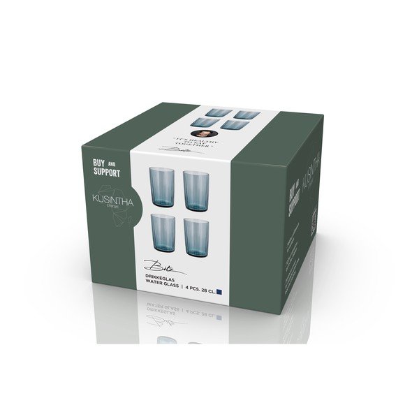 Стъклени чаши в комплект от 4 бр. 280 ml Kusintha – Bitz-image-4