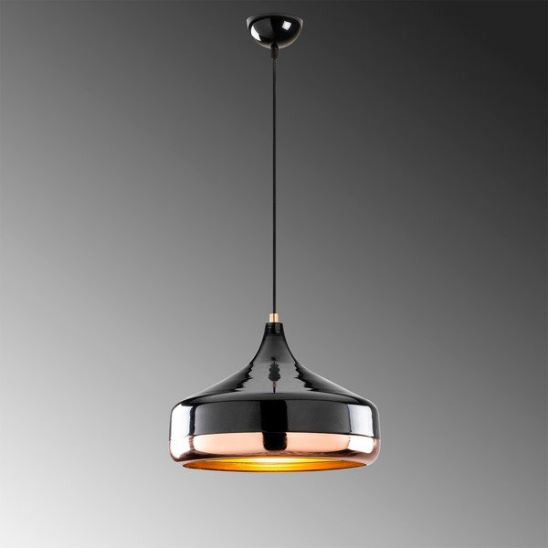 Висяща лампа в черно-меден цвят Yildo, ø 36 cm - Opviq lights-image-1