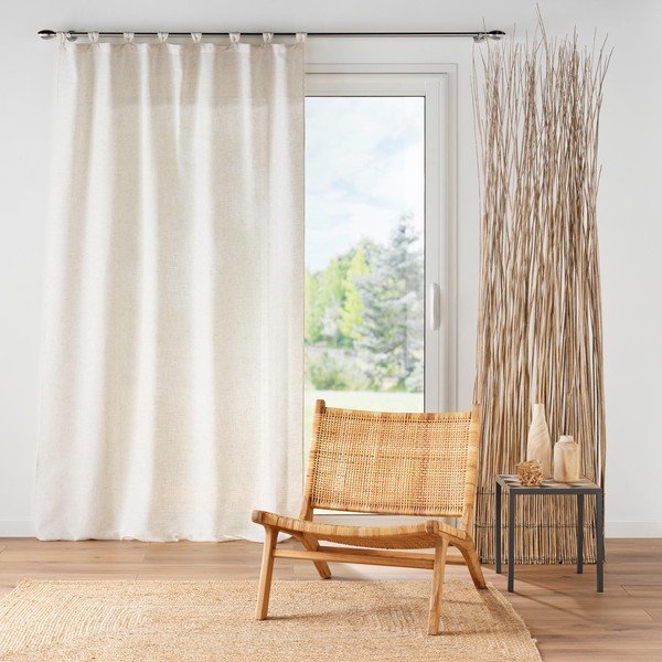 Кремаво перде 140x240 cm Pauline – douceur d'intérieur-image-1