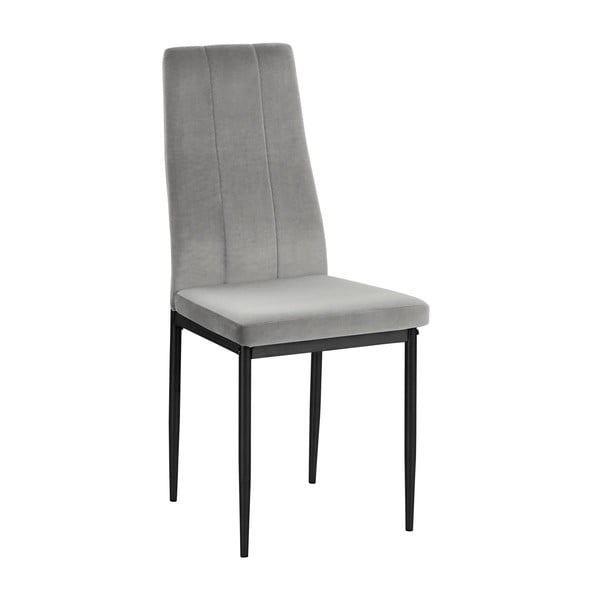 Сиви кадифени трапезни столове в комплект от 2 бр. Kelly – Støraa