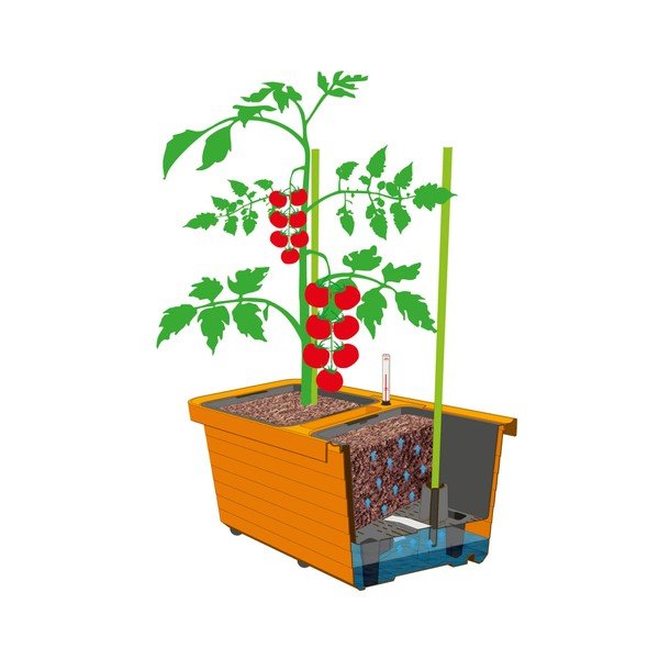 Кафяво-сива двойна кутия за самопочистване, дължина 78 cm Berberis - Plastia-image-3