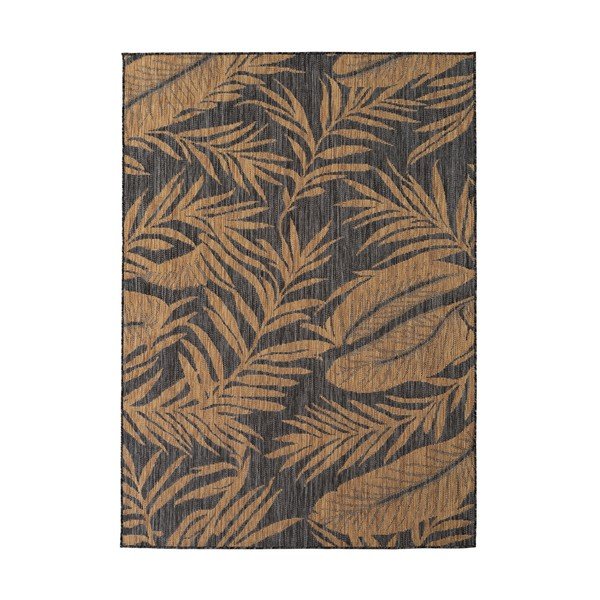 Черен/кафяв килим за открито и закрито 240x340 cm Mira 1451 – Ayyildiz Carpets
