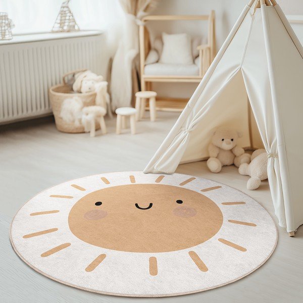 Детски килим подходящ за пране ø120 cm Sunny World – Mila Home-image-1