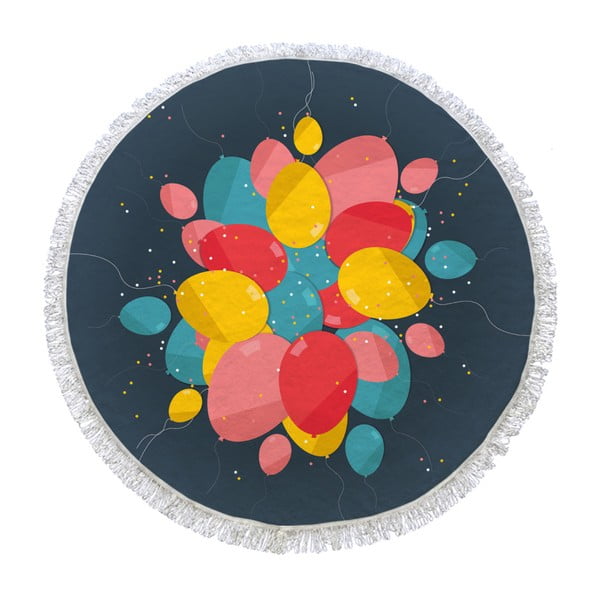 Kruhová osuška Party Balloons, ⌀ 105 cm