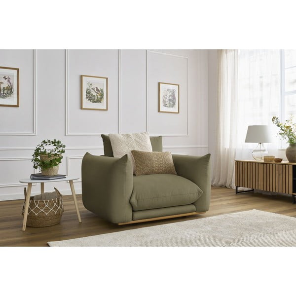 Светлозелено кресло Ernest – Bobochic Paris-image-1