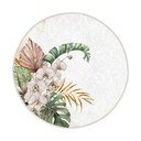 Кремав кръгъл килим подходящ за пране и за прахосмукачки роботи ø 120 cm Comfort – Mila Home