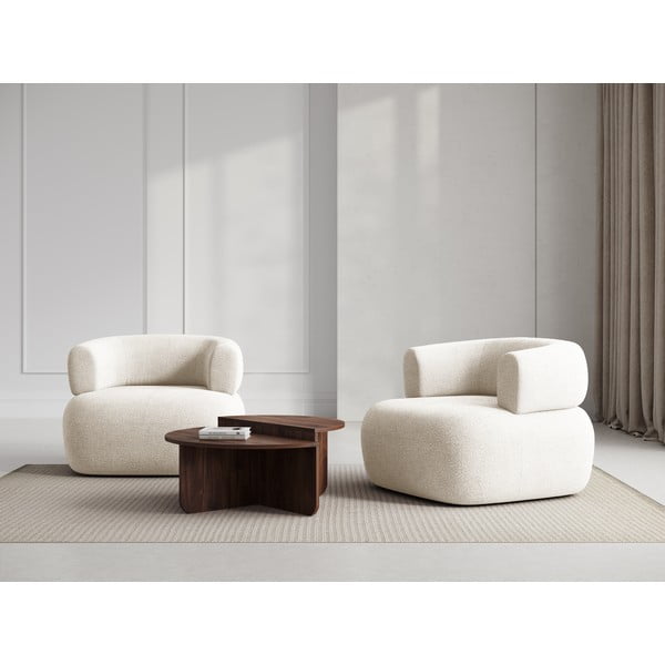 Бежово кресло от букле Jenny – Micadoni Home-image-1