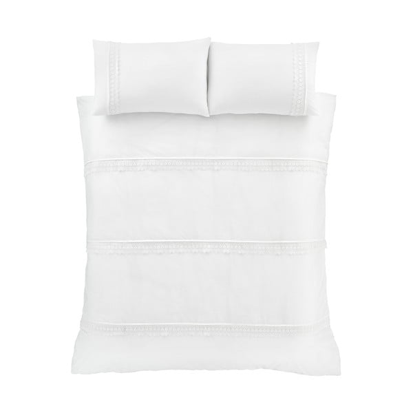 Бяло спално бельо , 200 x 200 cm Delicate Lace - Catherine Lansfield