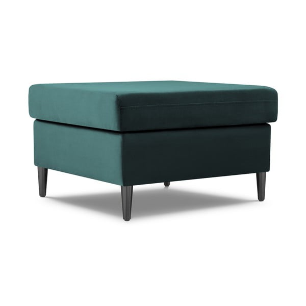 Кадифена табуретка  в петролен цвят Kyoto – Cosmopolitan Design-image-1